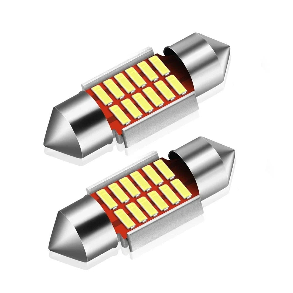 LED Interior Map Light Bulb 31MM Festoon AUXITO DE3175 DE3425 6000K