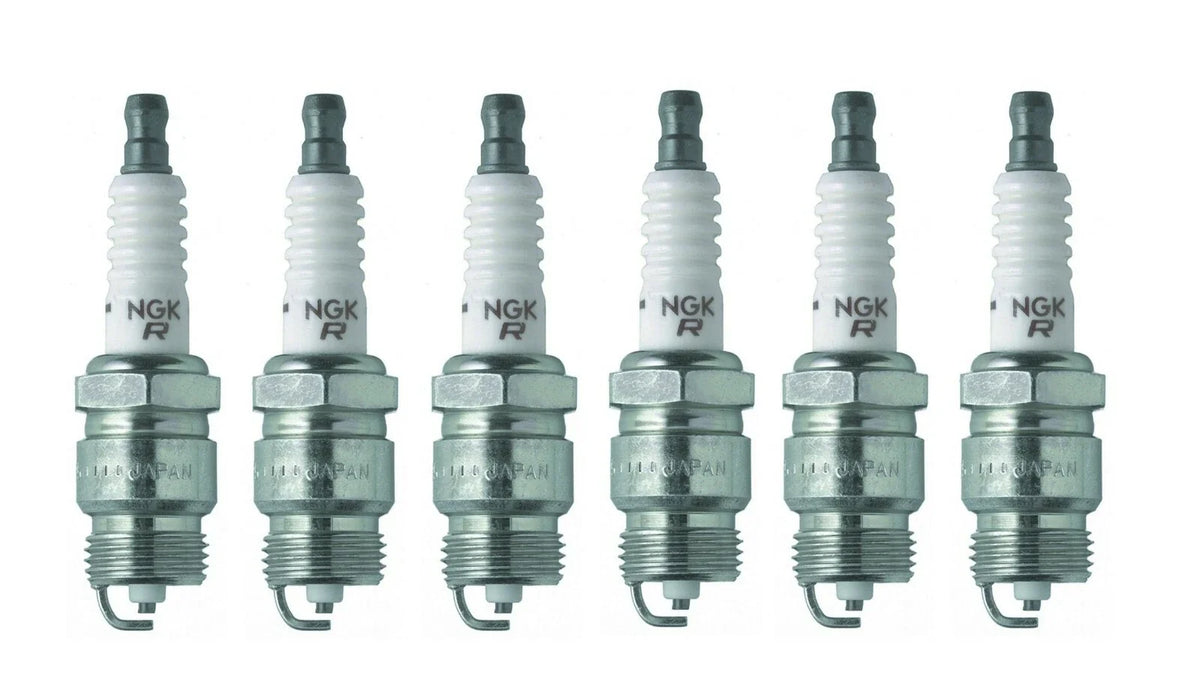 Set of 6 NGK V-Power Nickel Spark Plugs for Ford Mercury L6