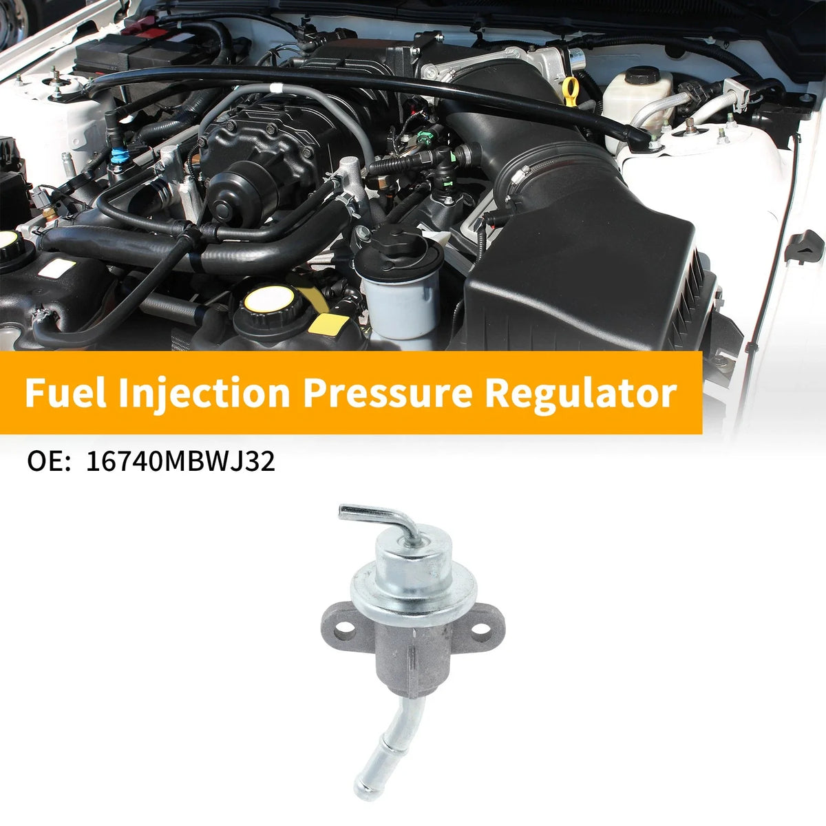 Fuel Pressure Regulator for Honda CBR600F4i (2001–2006) No. 16740MBWJ32 Metal