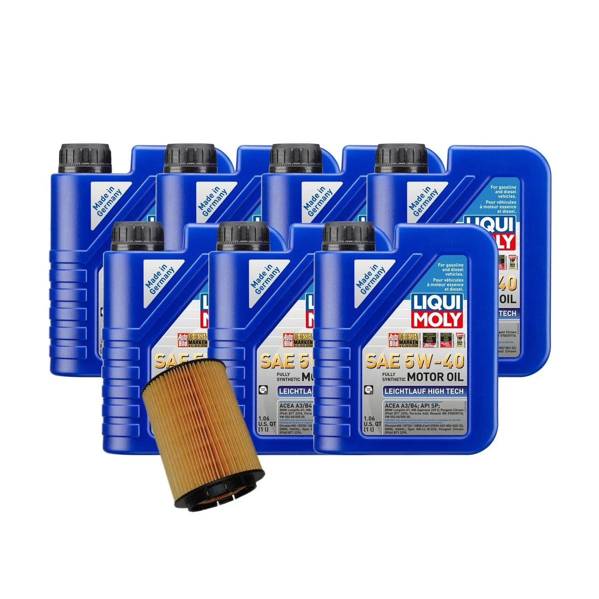 7L Oil Change Kit Liqui Moly 5W40 for Audi 3.2/3.6L 2005-2012