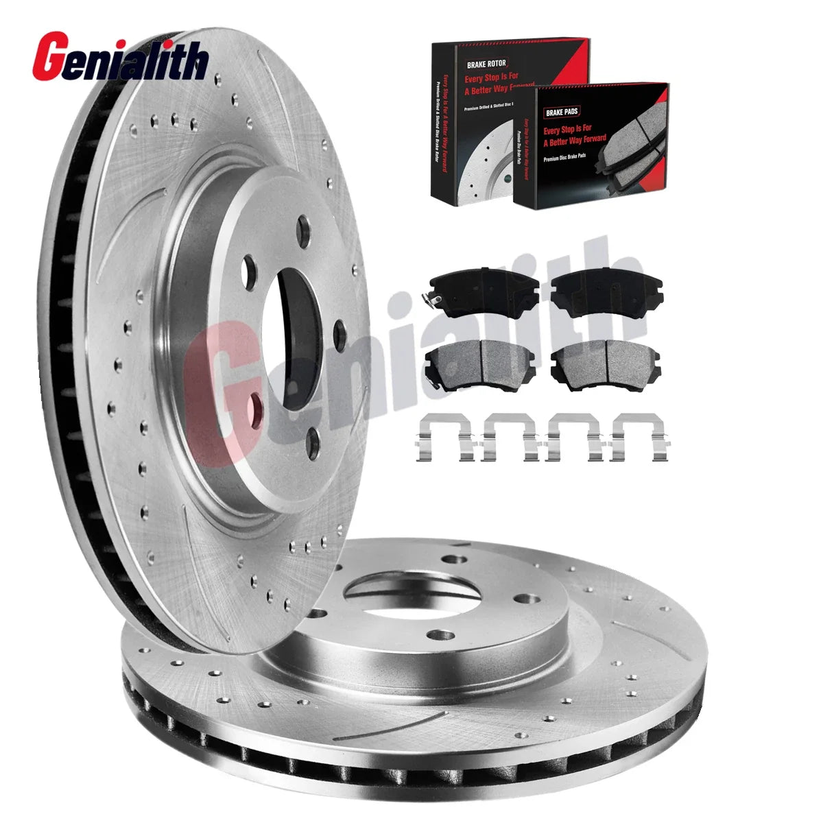 Front Brake Pad Set and Disc Rotors for 2010-2015 Chevy Camaro