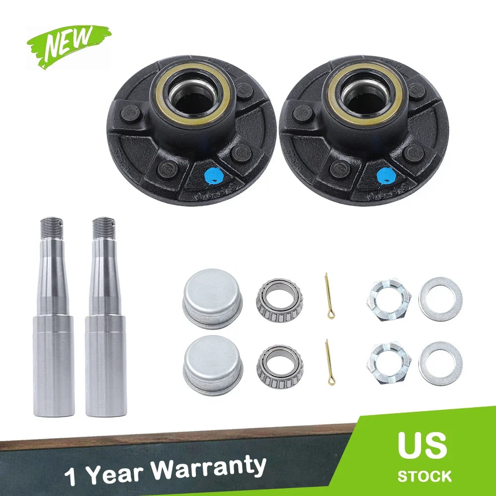 Pair of Pre-Assembled Trailer Hub Kit for 5 x 5.45' Trailers