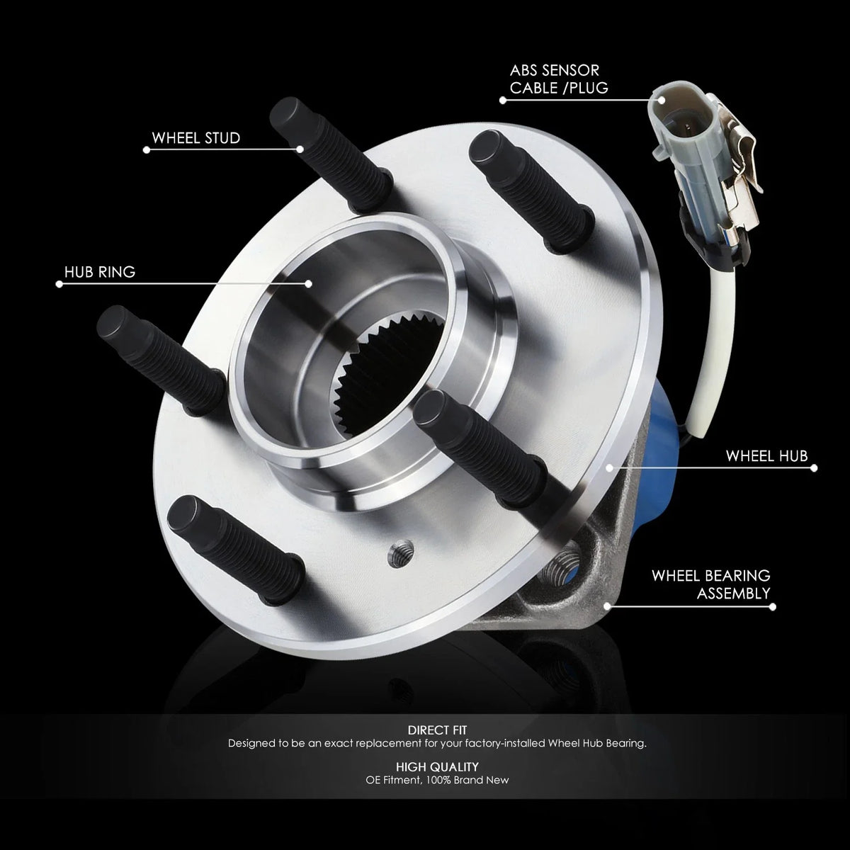 Front Left or Right Wheel Bearing & Hub for Buick Rendezvous 2001–2007