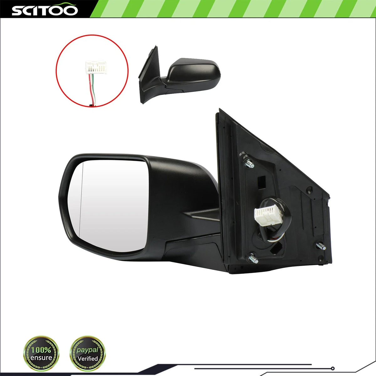 Left Side Mirror (Power) for Honda CR-V 2012-2016 - Textured Black Housing