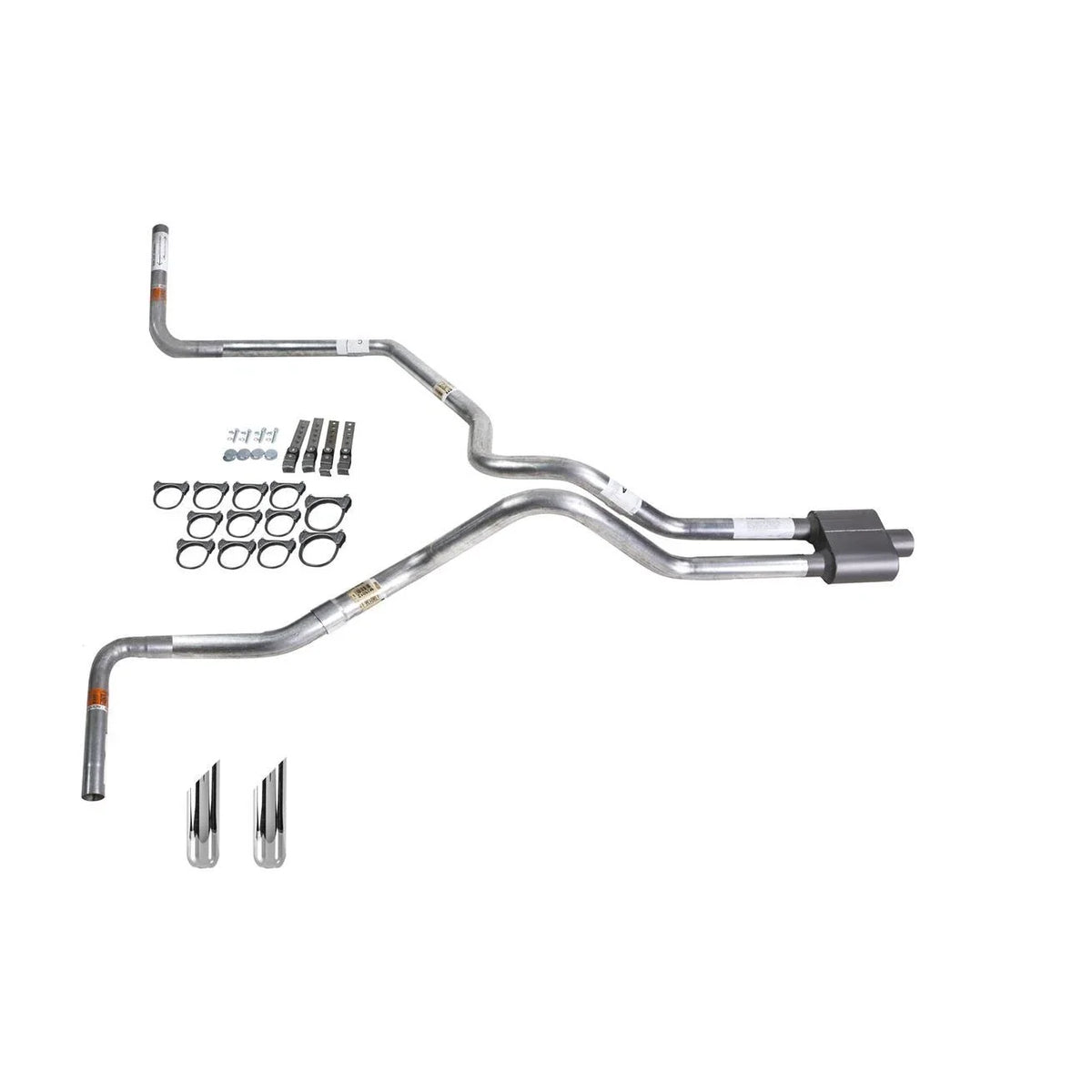 Dual Exhaust Pipe & Muffler for Ram (2004–2006) 2.5" Side Exit