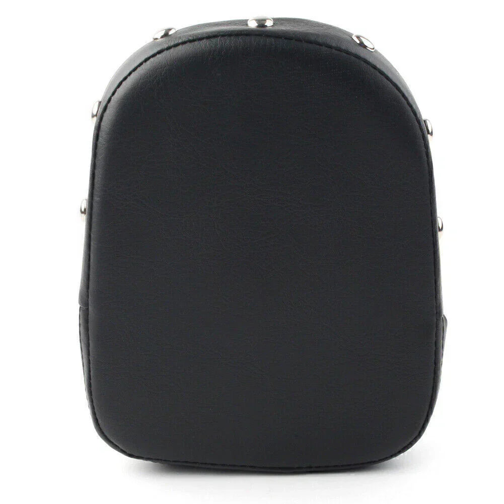 Backrest Cushion Pad - Black Sissy Bar for Harley & Suzuki Motorcycles