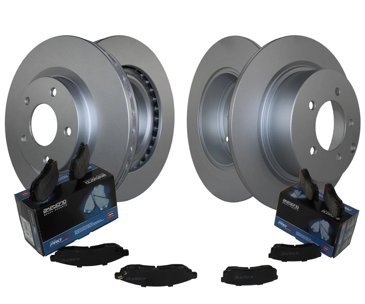 Disc Brake Rotors & Ceramic Pads Set for Chrysler Dodge Jeep Front & Rear