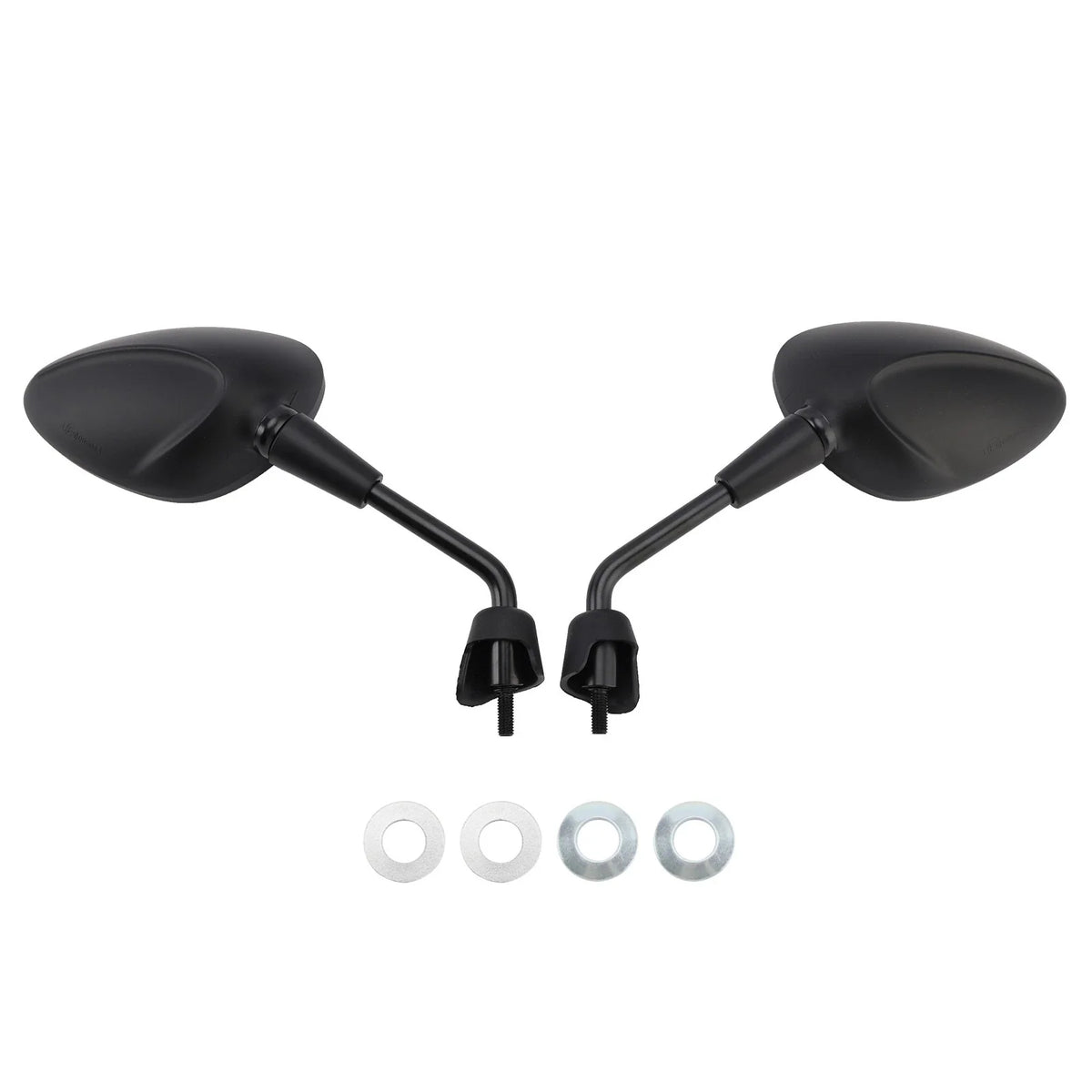 Left & Right Black M8 Shorty Mirrors for Piaggio Vespa Sprint 50 125 150