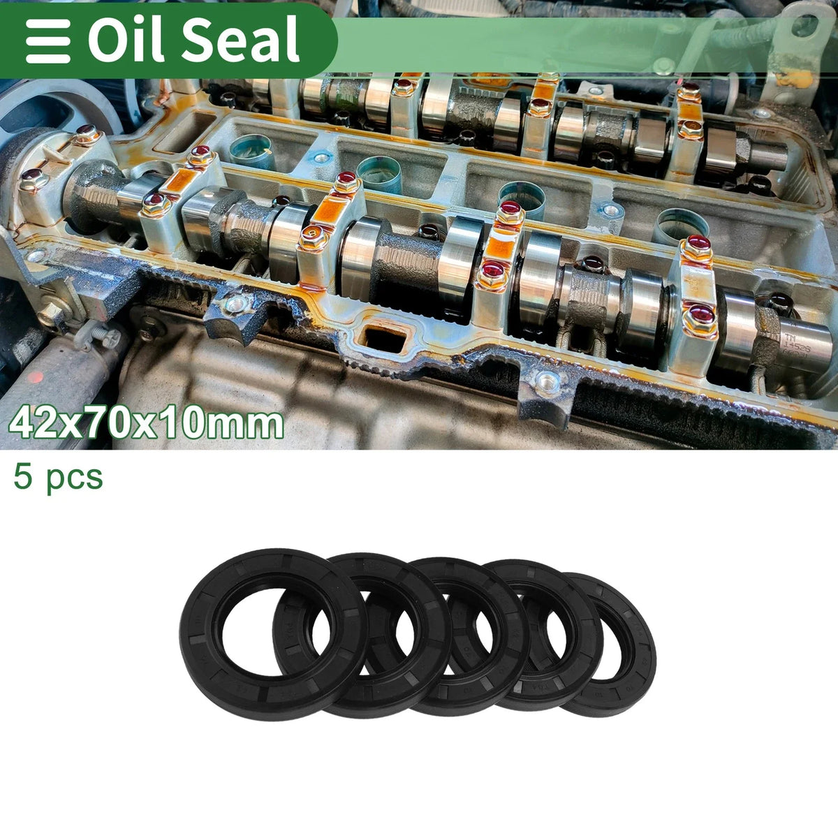 Oil Seal - NBR Rubber 42x70x10mm