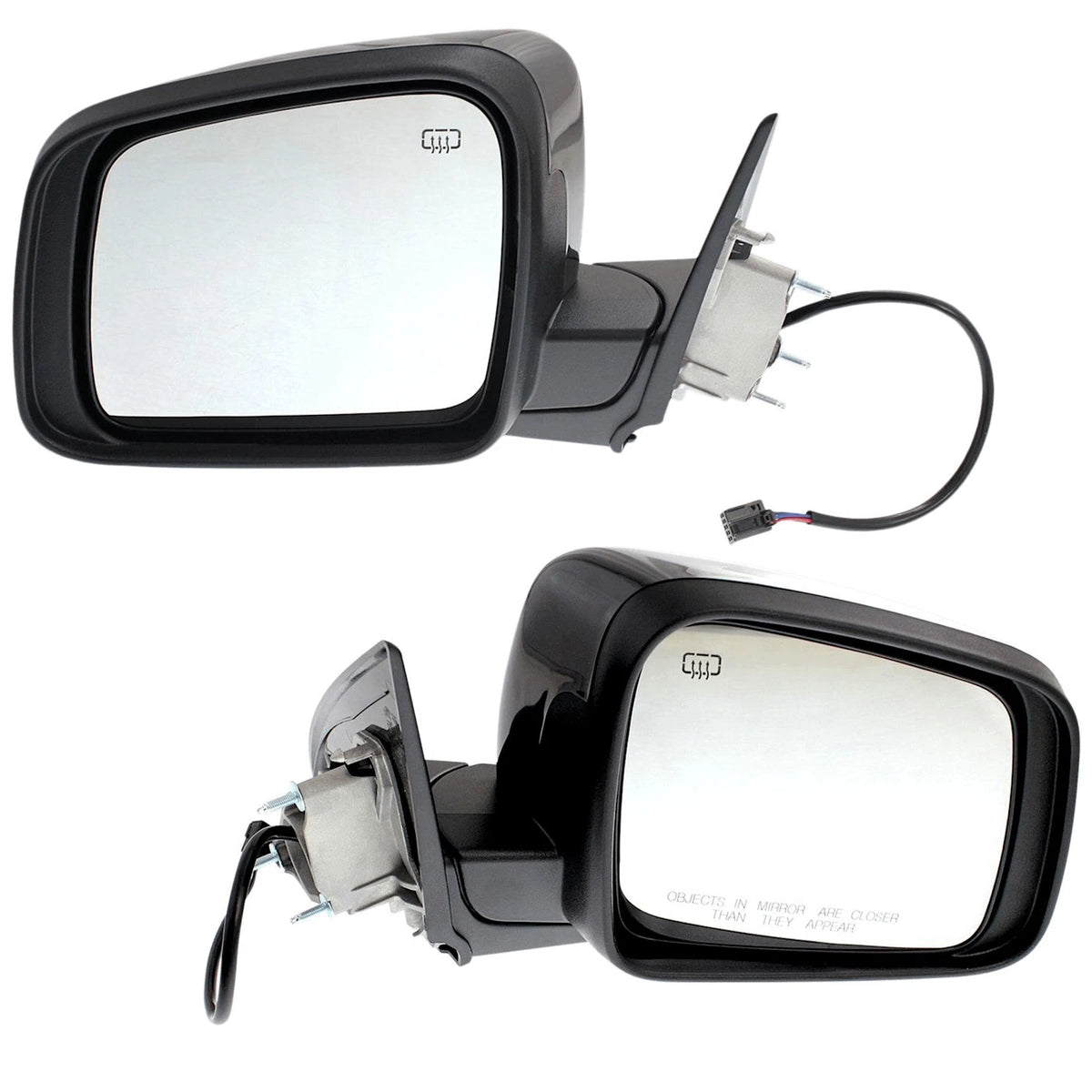 Set of 2 Heated Mirrors for Dodge Durango
