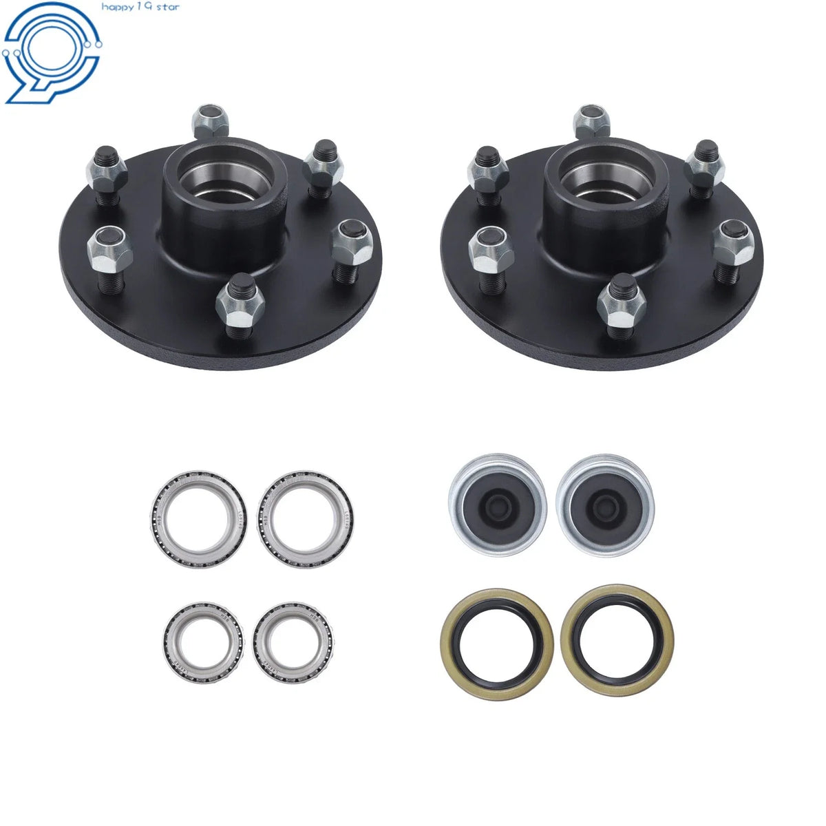 Hub Kit with Bearings for 3500 lbs Trailer (#84 Spindle)