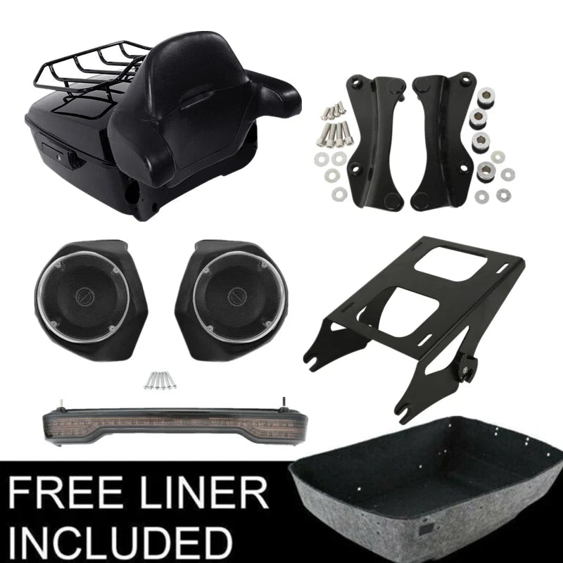LED Speaker Mount Rack for Tail Light on Harley Touring 2014-2023