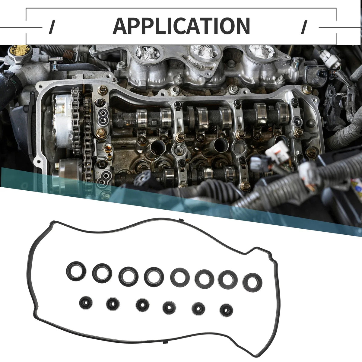 Valve Cover Gasket No.VS50614R/12341RTA000 for Honda CR-V Accord Civic (1996–2021)