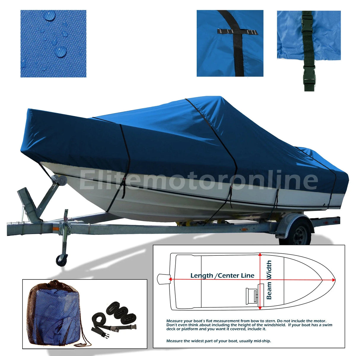Boat Cover for Challenger Offshore 245 FPS (600D Waterproof)