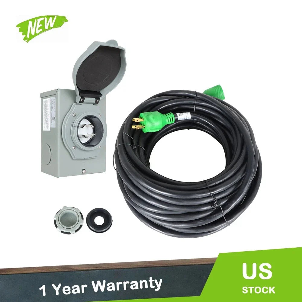 30A Generator Extension Cable for RV (75FT)