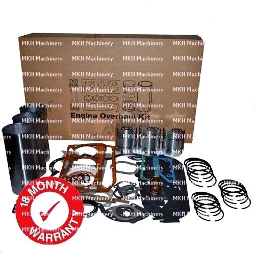 Engine Overhaul Kit for Massey Ferguson 35 (3 cyl) Tractors with Cast Liner