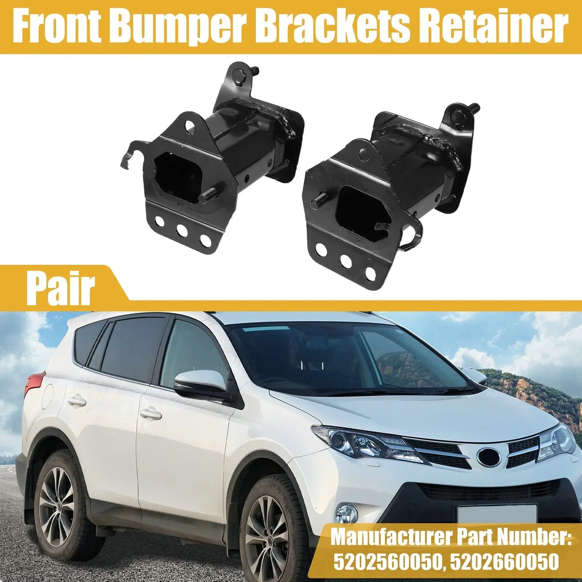 Left Right Front Bumper Bracket for Lexus GX460 2010-2021