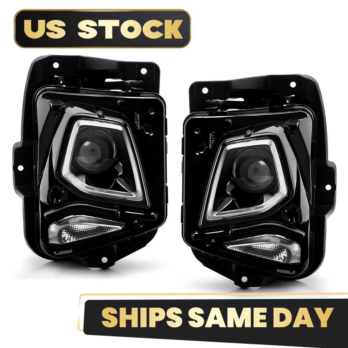 LED Projector Headlight Set for Chevy Blazer (2019–2022) w/LED Module & Bulb