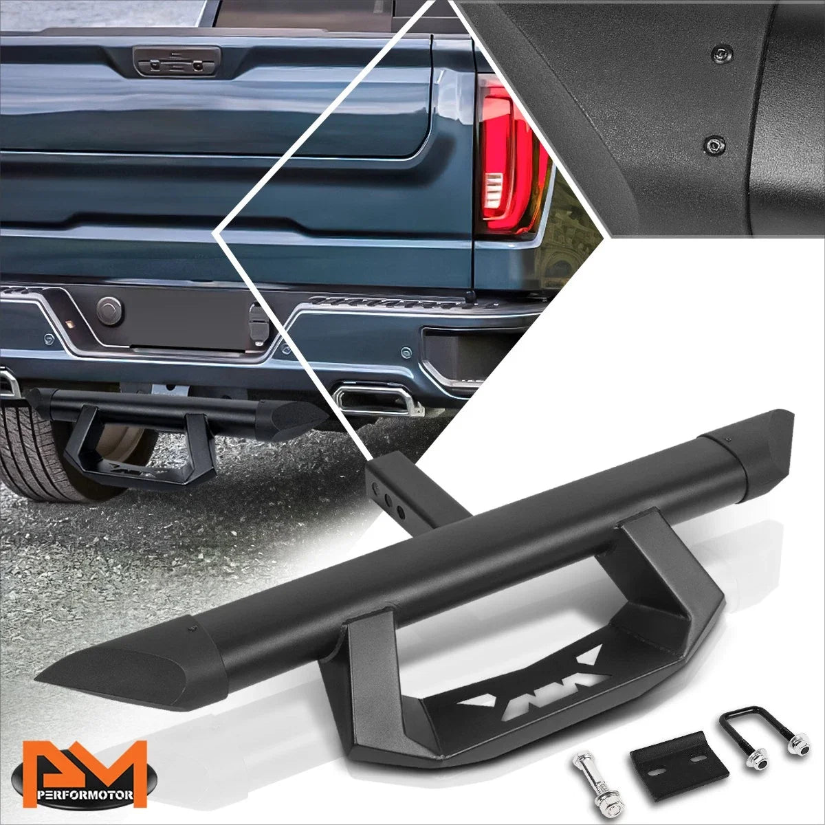 Oval Tow Hitch Step - Universal Drop Step for Pickup Trucks (2" Receiver)