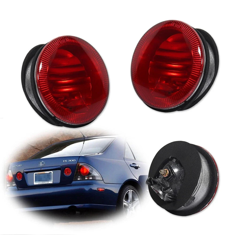Set of 2 Red Rear Trunk Tail Lights for Lexus IS300 (2001–2005)