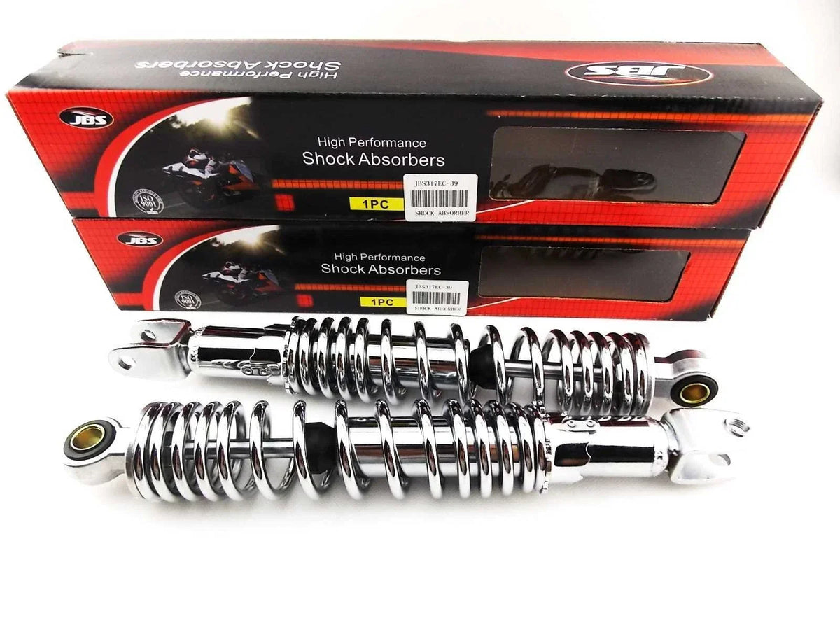 Chrome Rear Shock Absorbers 317mm for Honda CL450