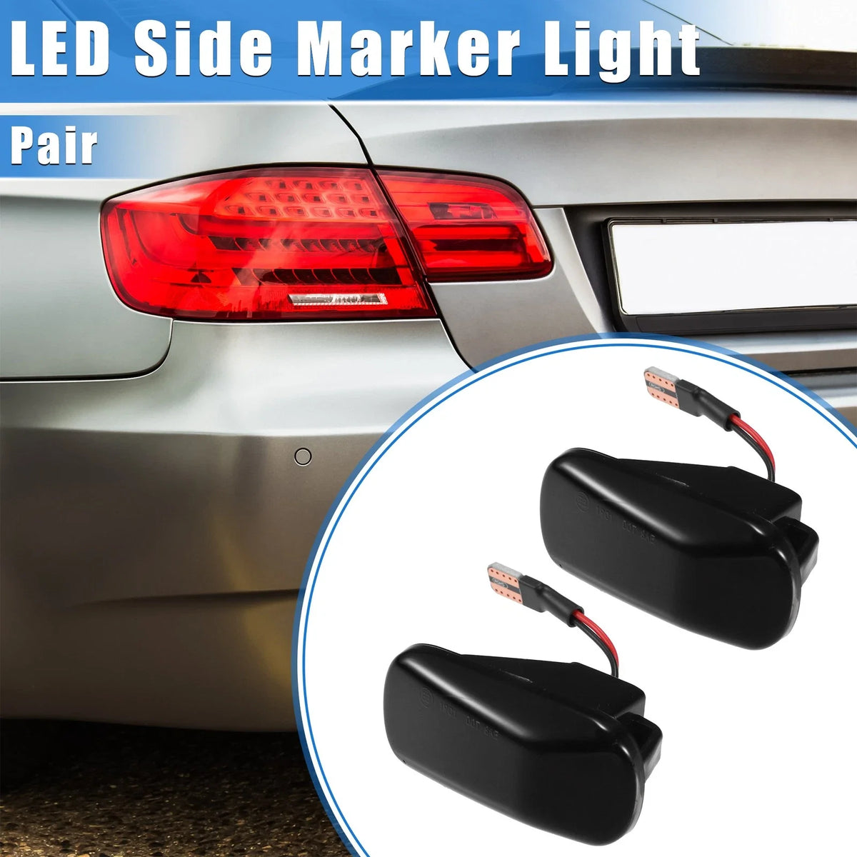 1 Pair LED Side Marker Turn Signal Light for Honda S2000 (2008–2009)