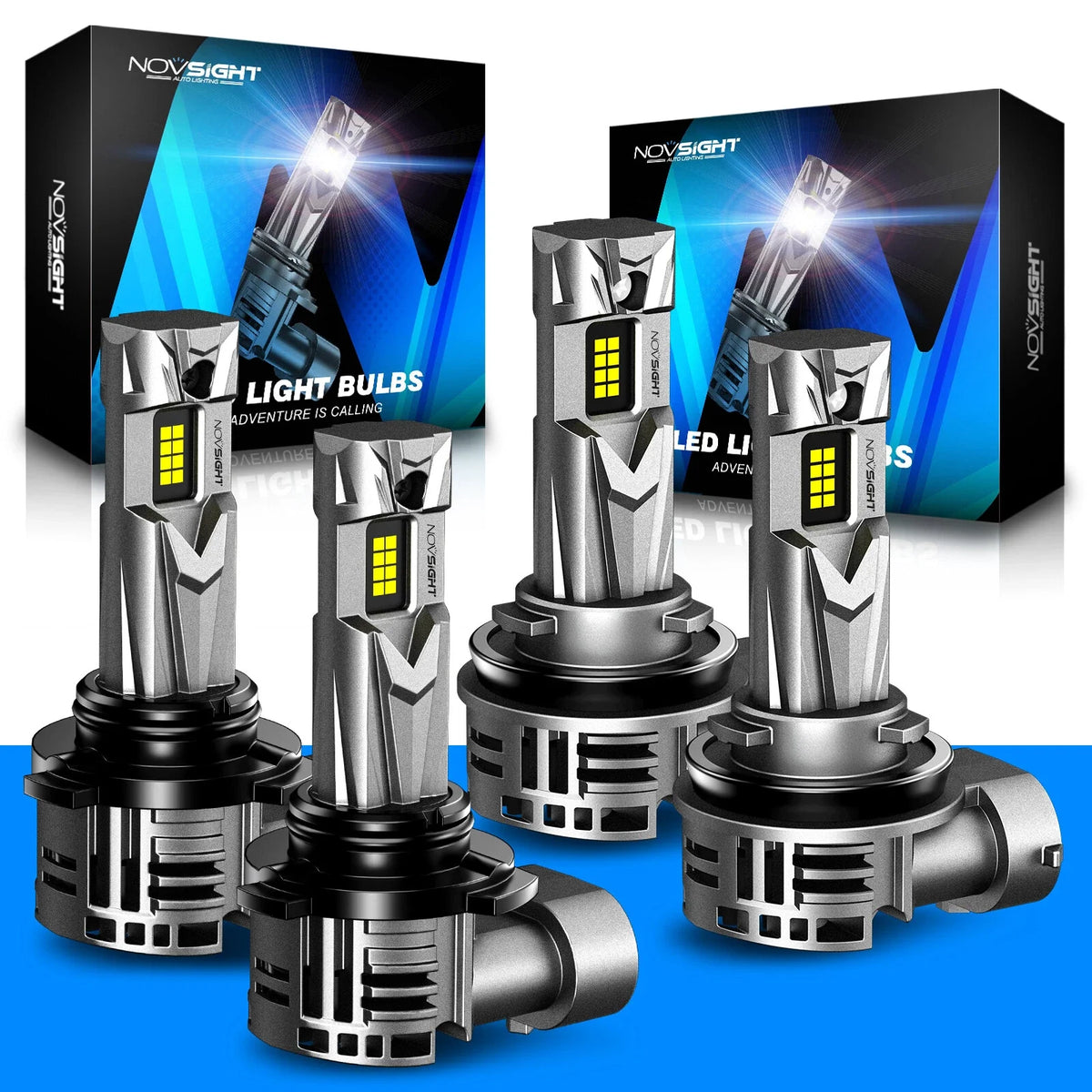 Hi/Low Beam LED Headlight Bulb Kit 9005 HB3 H11 - 2X NOVSIGHT