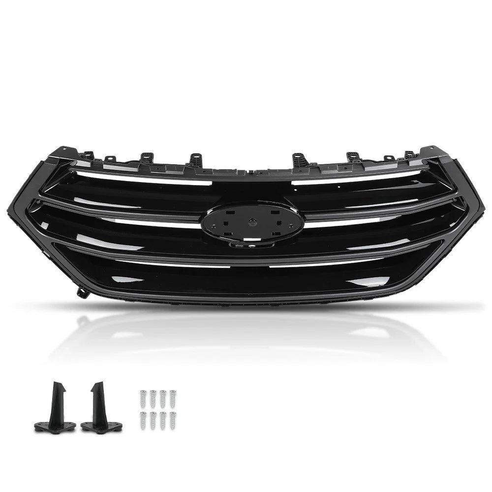 Front Bumper Upper Grille with Camera Hole for Ford Edge (2015–2018)