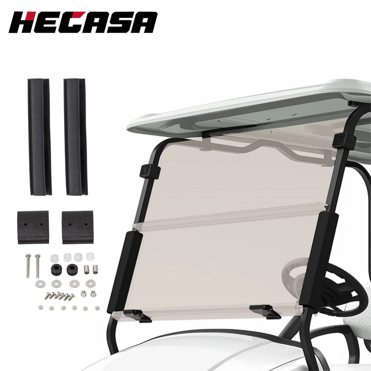 Tinted Folding Windshield for EZGO TXT (1994-2013)
