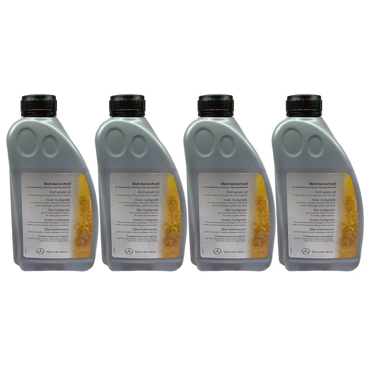Set of 4 Quarts Power Steering Fluid for Mercedes W110 W164 W202 W210