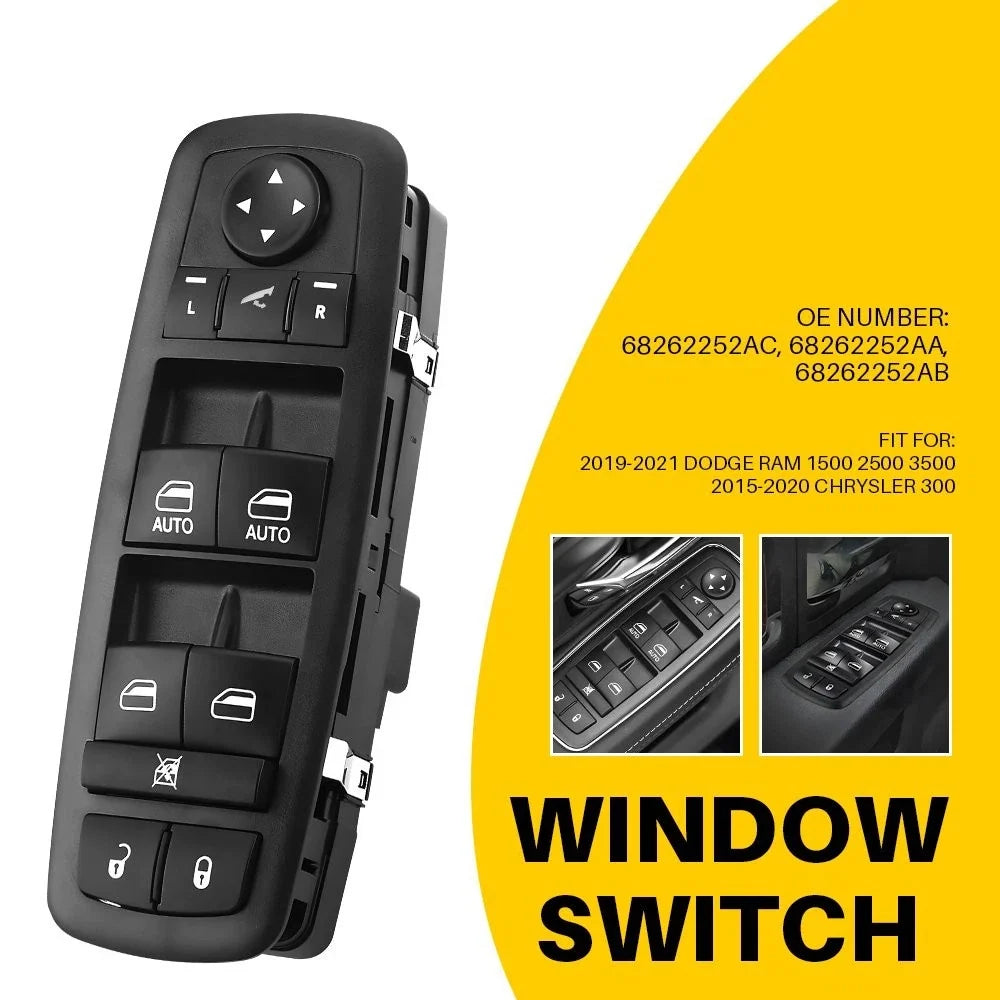 Power Window Switch for Dodge Ram 1500 2500 3500 (2019–2021) EXV