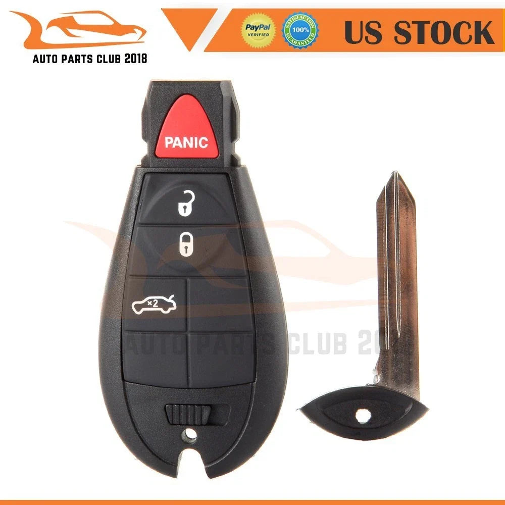 Key Entry Remote Fob for Dodge Challenger Charger (2008–2014) 4 Buttons