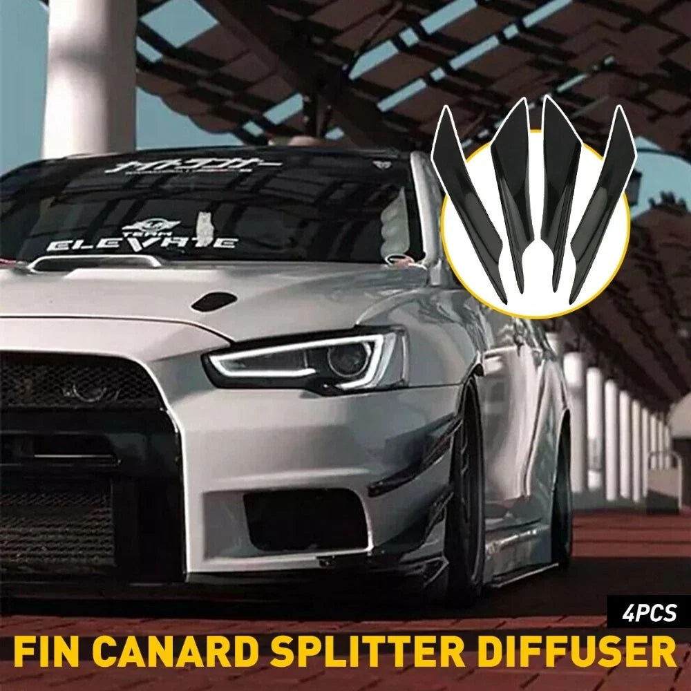 Car Bumper Canard Splitter Diffuser Lip for