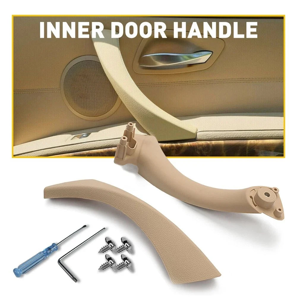 Inner Outer Door Panel Handle Pull Trim Cover for BMW E90 328i (2007–2013)