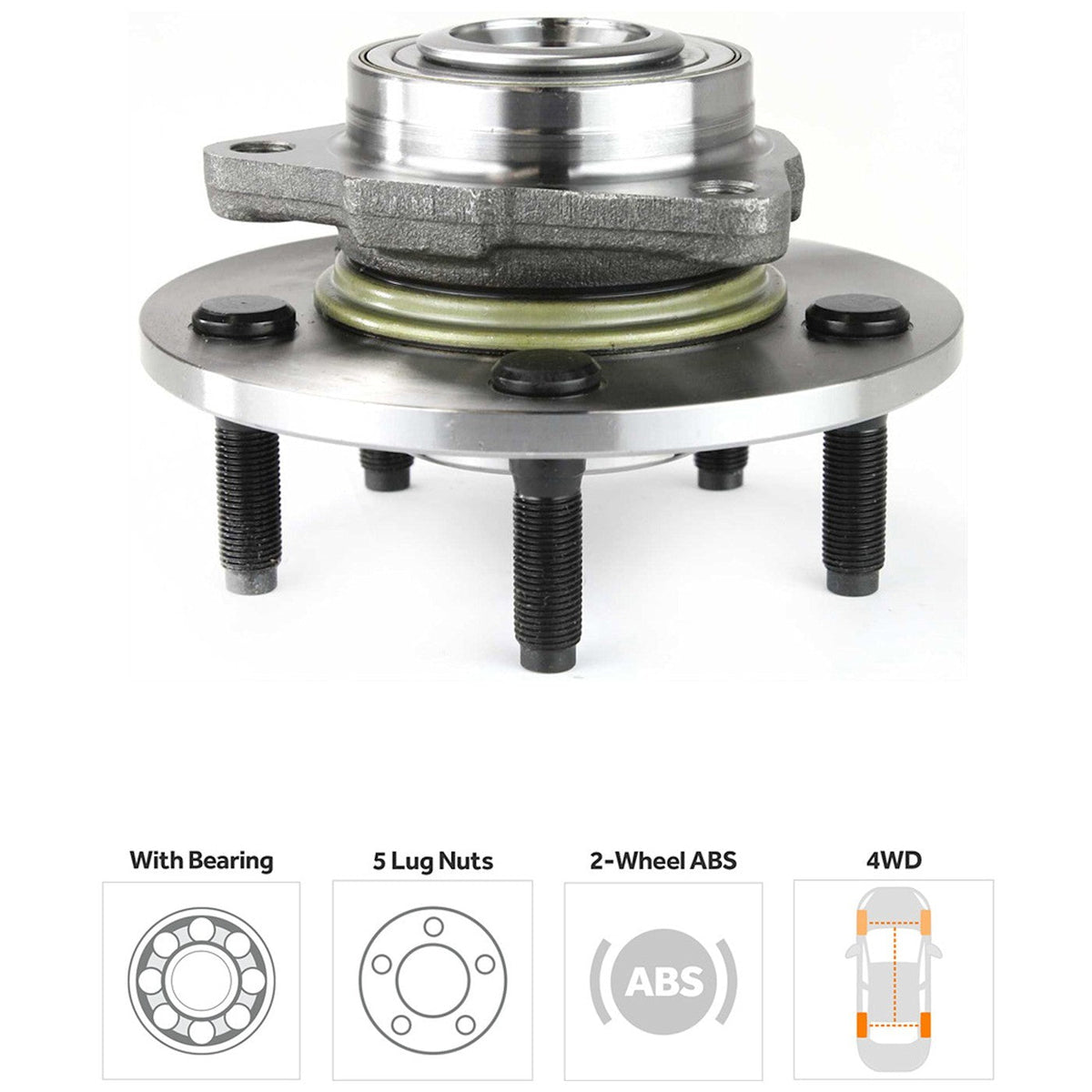 Front Hubs for Ram 1500 (Driver/Passenger Side) - Wheel Assembly