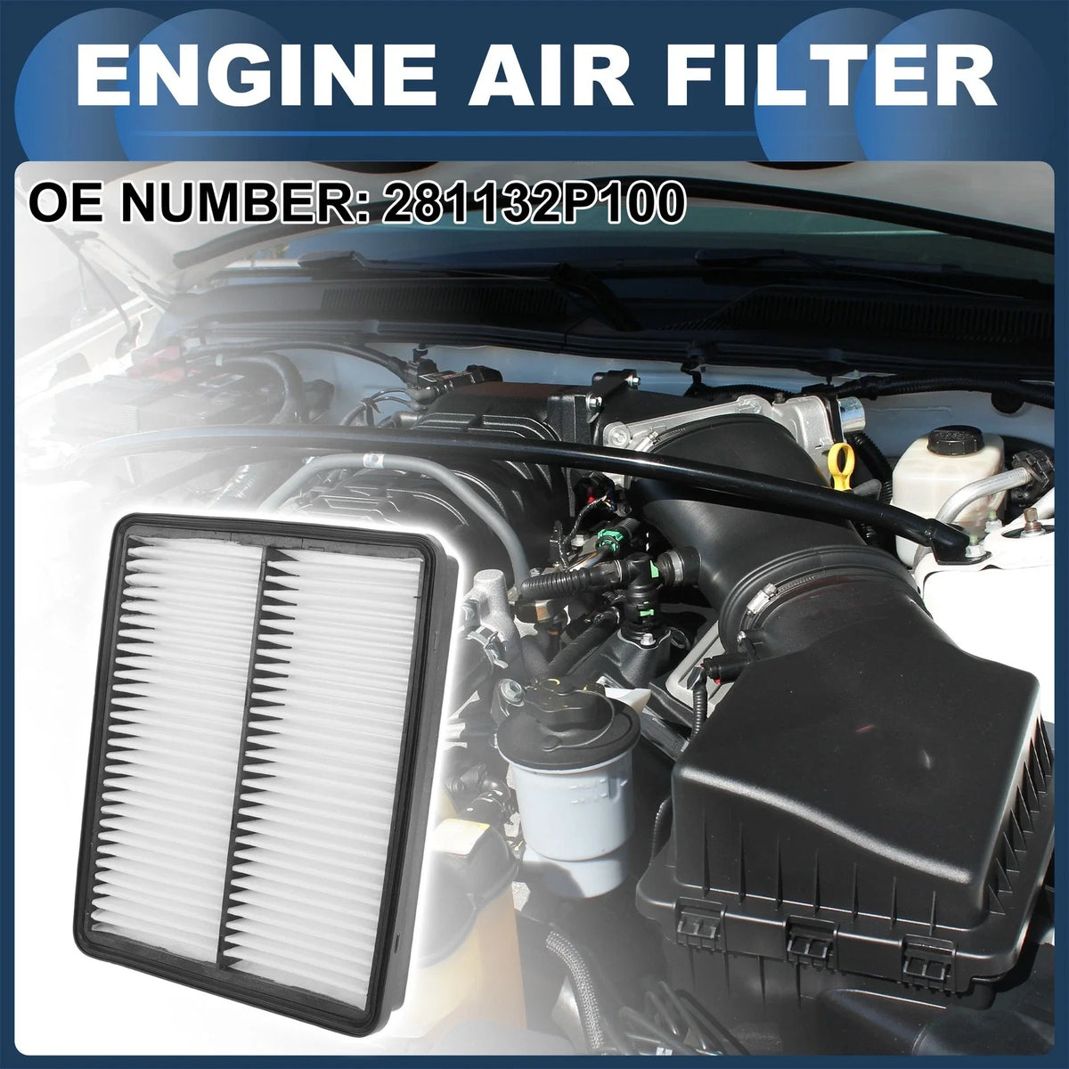 Car Engine Air Filter No. 281132P100 for Kia Optima (2012–2015)