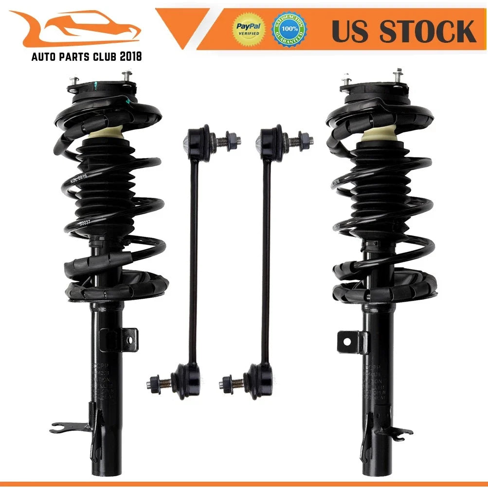 Front Struts Assembly with Sway Bar End Link for 2000-2005 Ford Focus