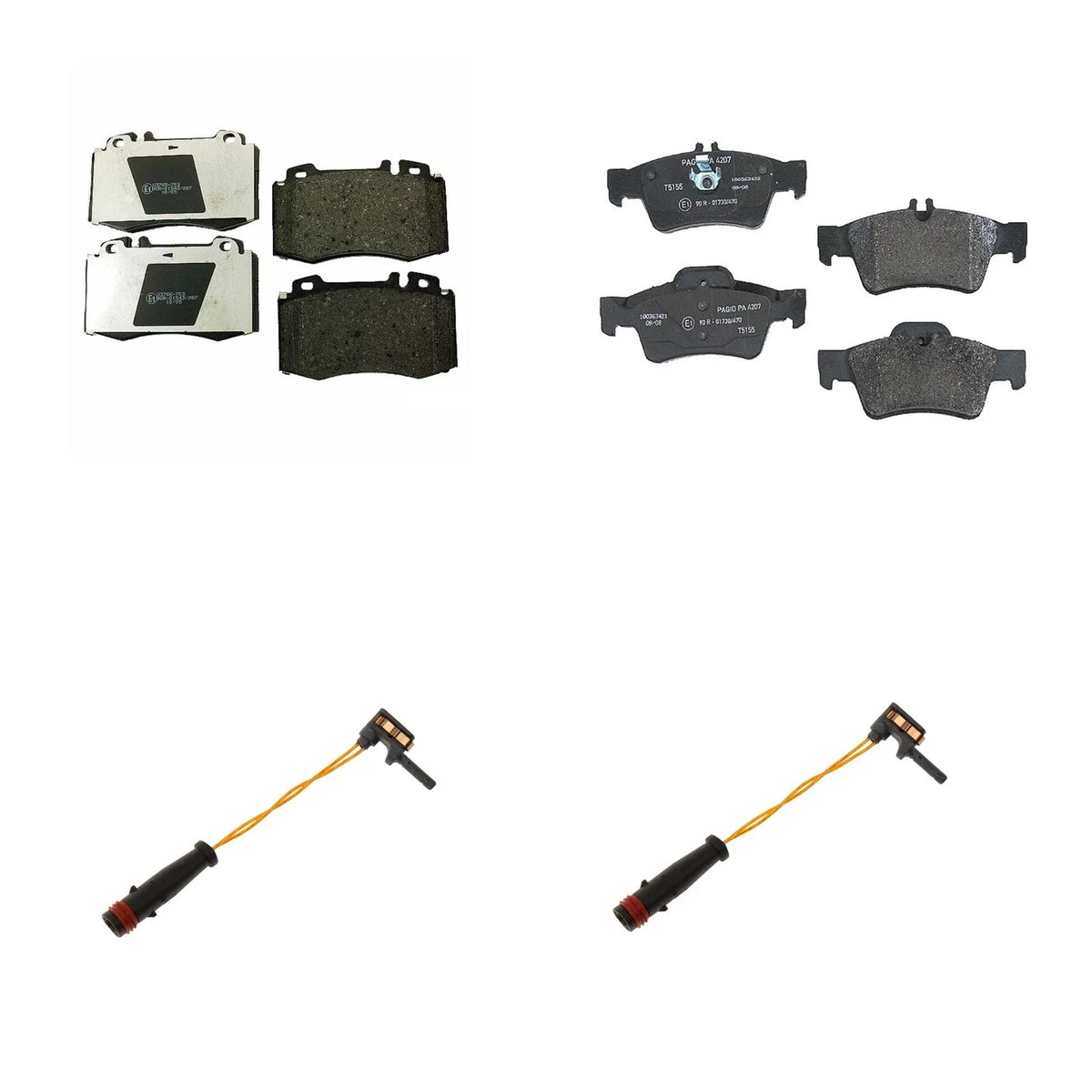 Hella Disc Brake Pad Kit with Sensors for Mercedes CLS550 (2007–2011)