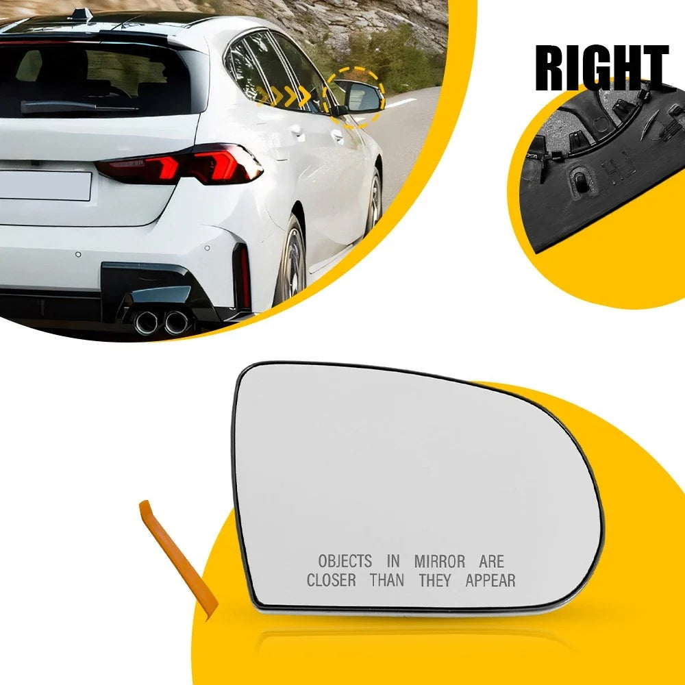 Non-Heated Right Side Mirror Glass 68228910AA for Jeep Cherokee 2014-2023