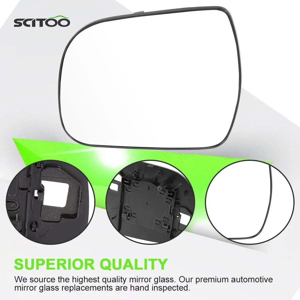 Left Side Mirror in Smooth Chrome for 2011-2014 Toyota Sienna