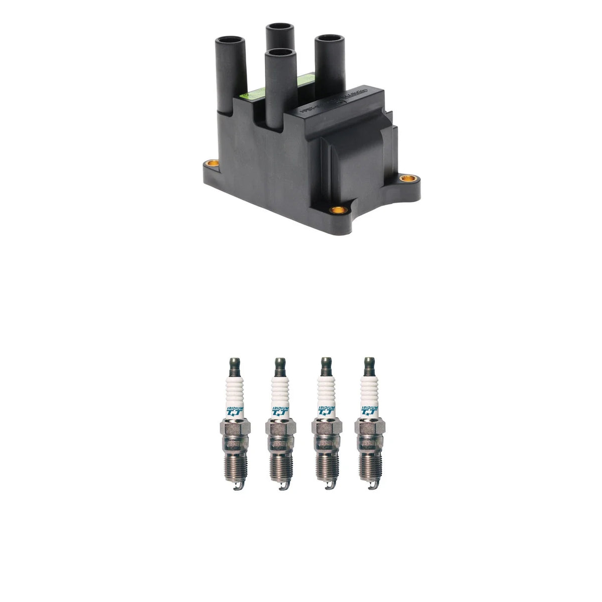 Set of 4 Hitachi Ignition Coils & Denso Iridium Spark Plugs for Ranger