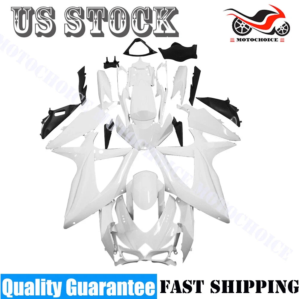 Fairing Kit for Suzuki GSXR600/750 (2008–2010) Unpainted ABS Bodywork