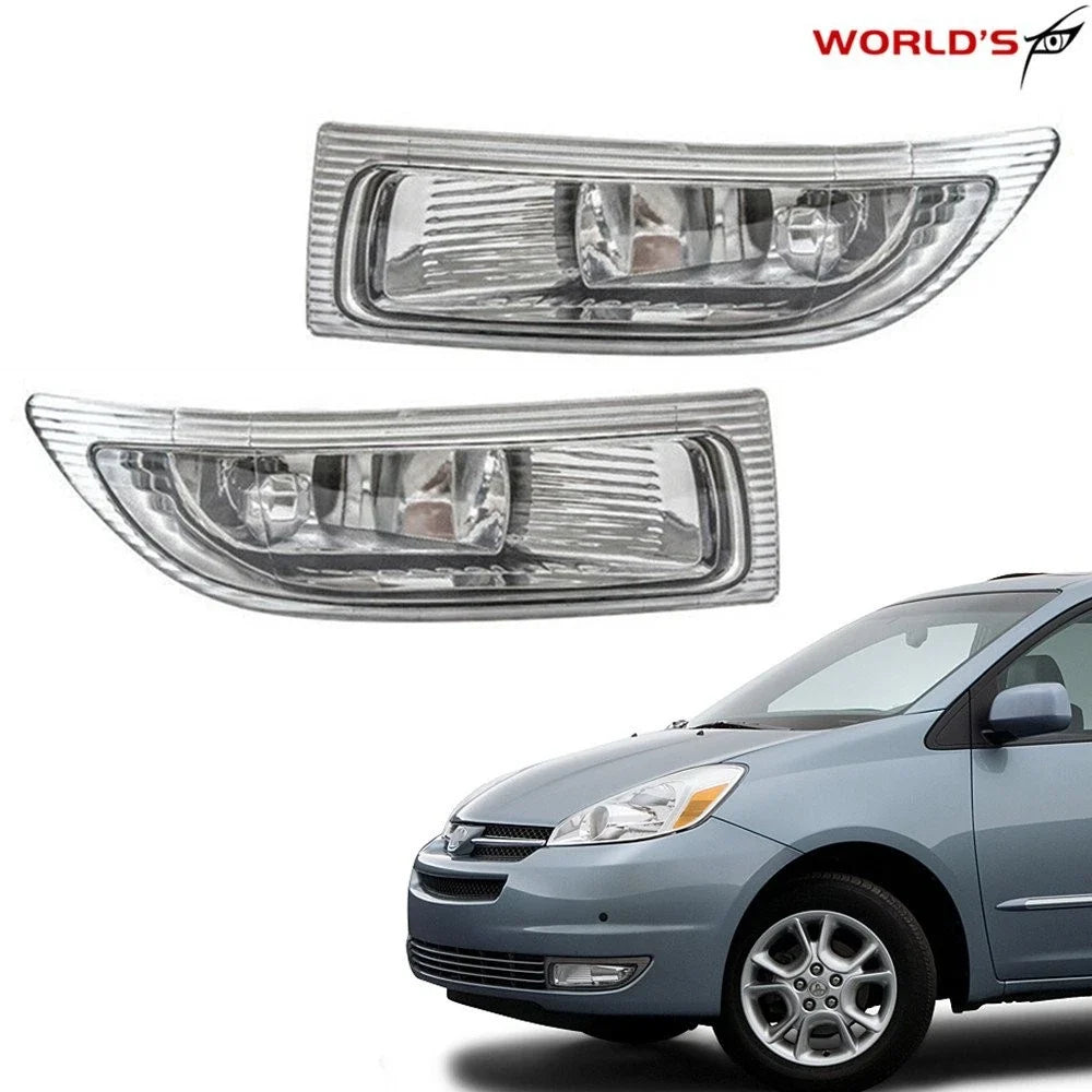 2X Front Bumper Fog Lights for Toyota Sienna (2004–2005)