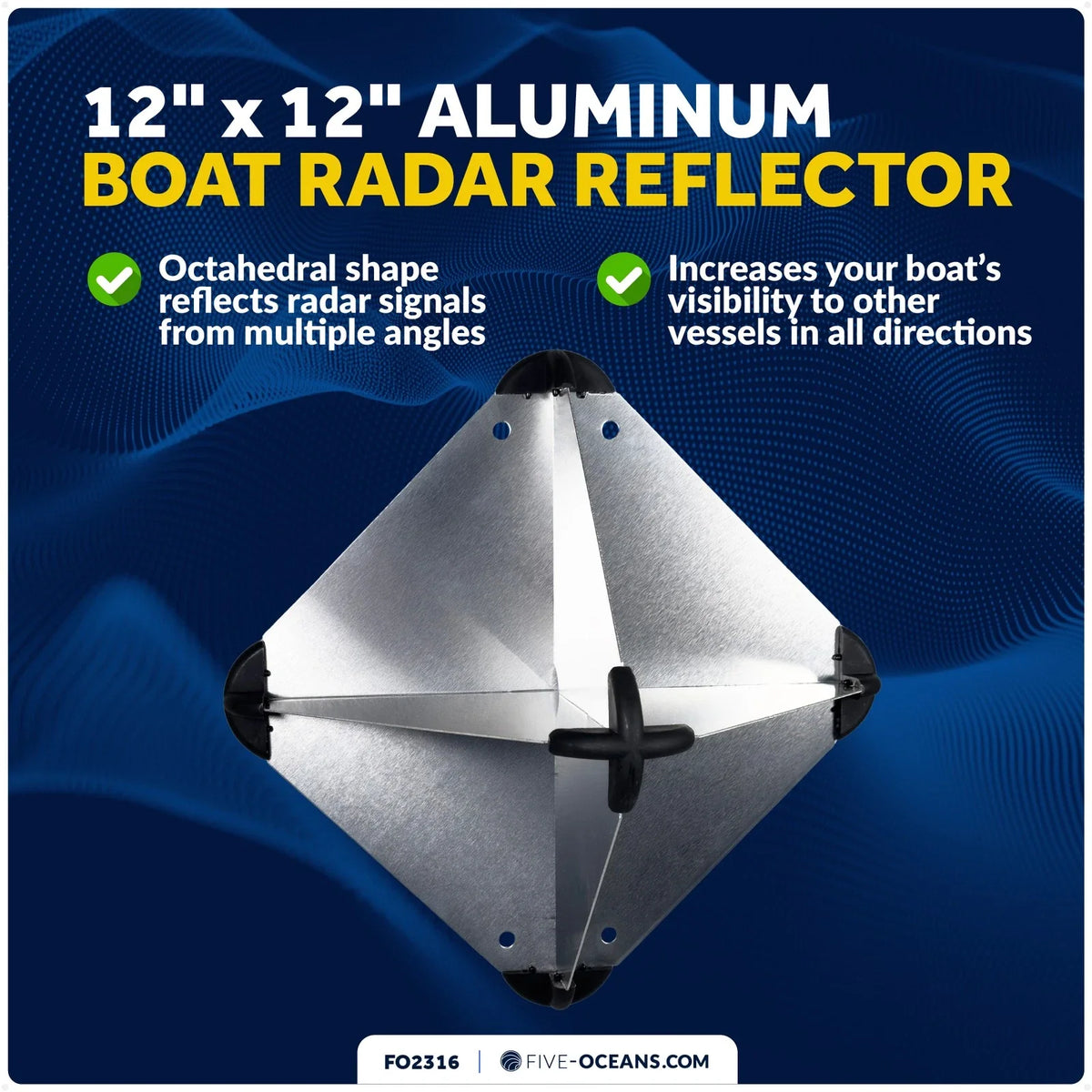 Radar Reflector for Boats 12" x 12" (FO2316)