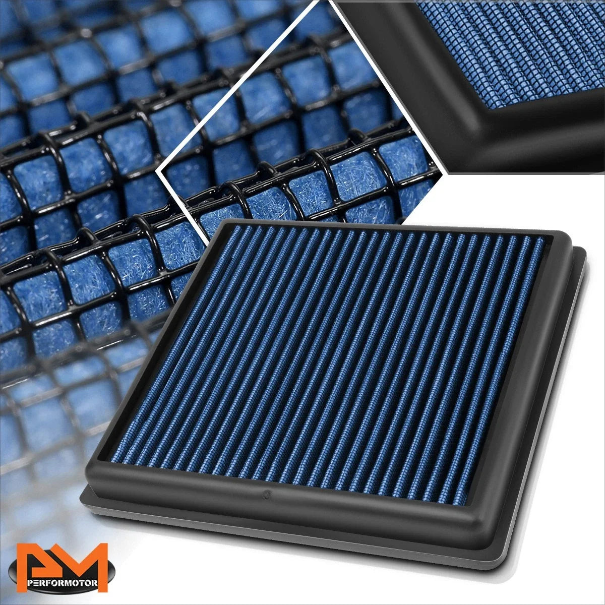 Air Filter Panel High Flow Reusable for VW Jetta/Golf/Polo 1.6L 2014-2017