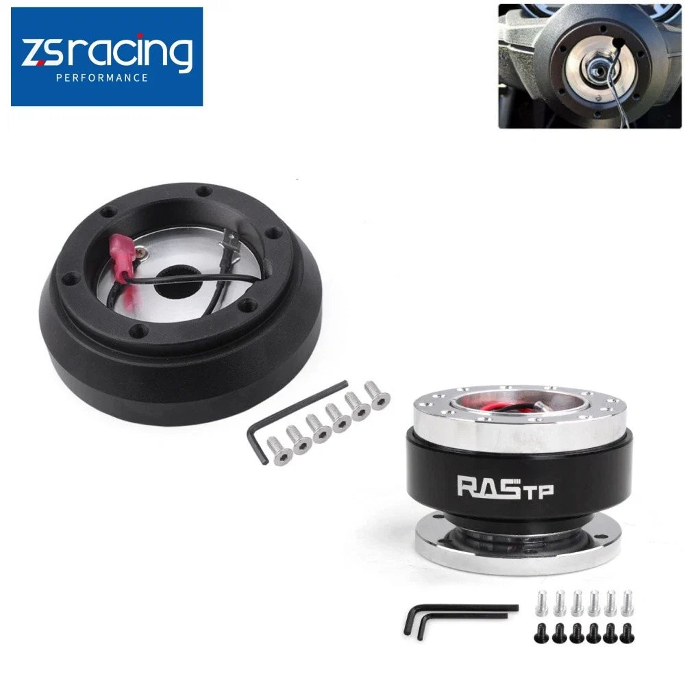 Blue Quick Release Steering Wheel + 160H Hub Adapter for Miata 2000-2005