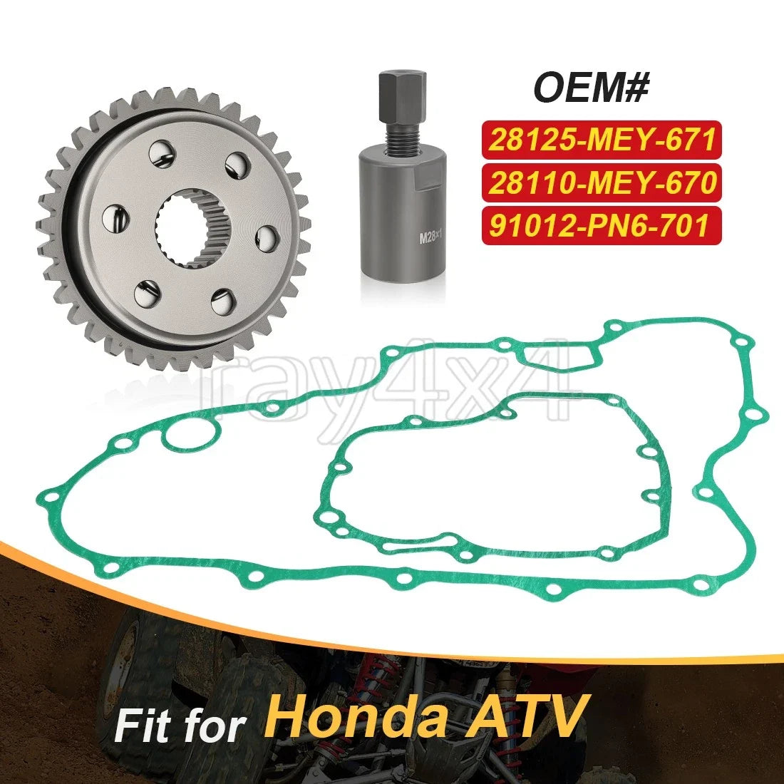 Starter Clutch Gear Kit (One Way) for TRX450ER Honda 2006-2014