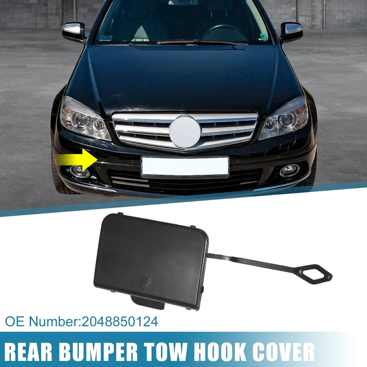 Front Tow Hook Cover for Mercedes-Benz C350 3.5L (2008-2011)