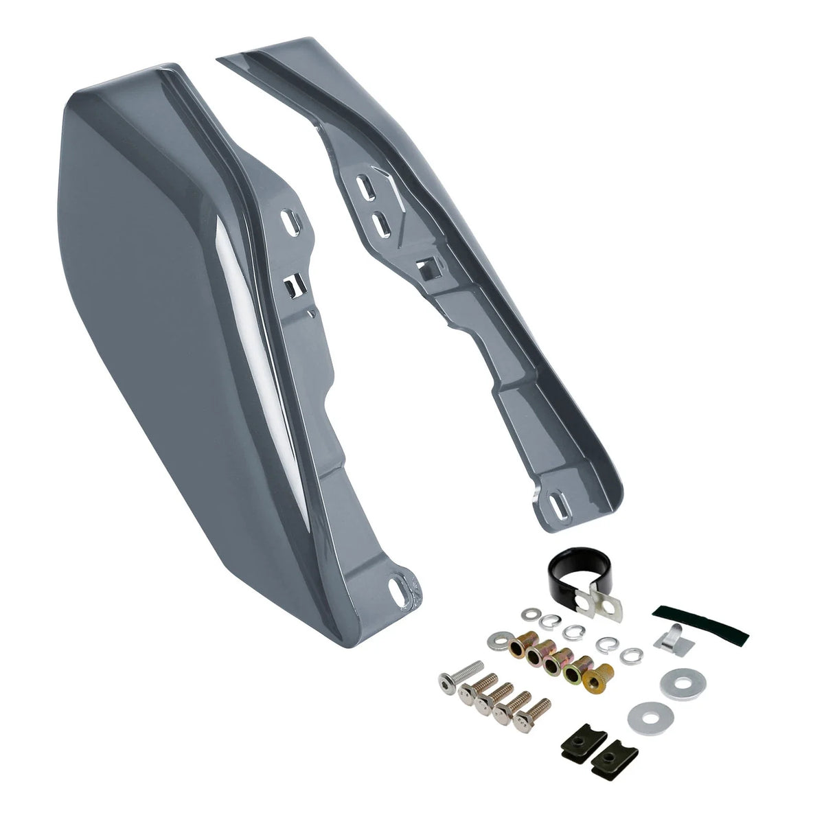Mid Frame Deflectors for Harley Electra Glide 2009-2023 in 22 Gunship Gray