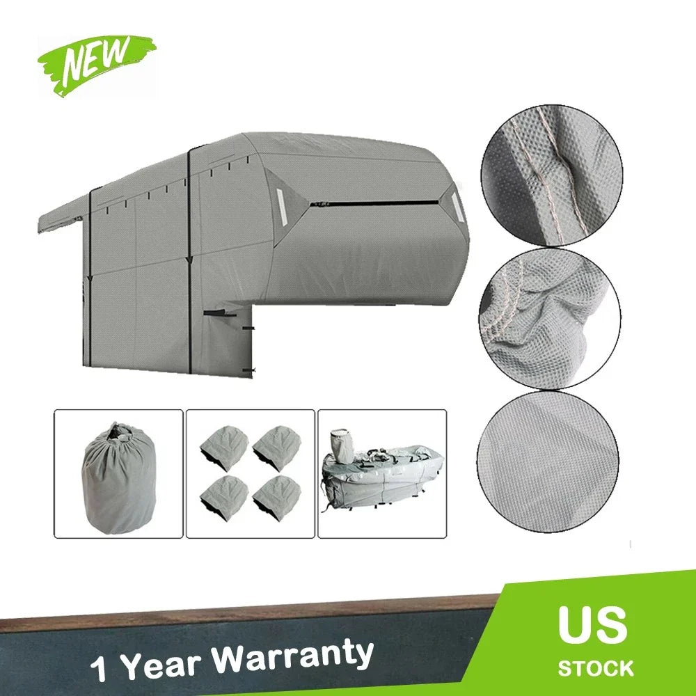 5th Wheel RV Motorhome Camper Storage Cover for 29'-33' FT